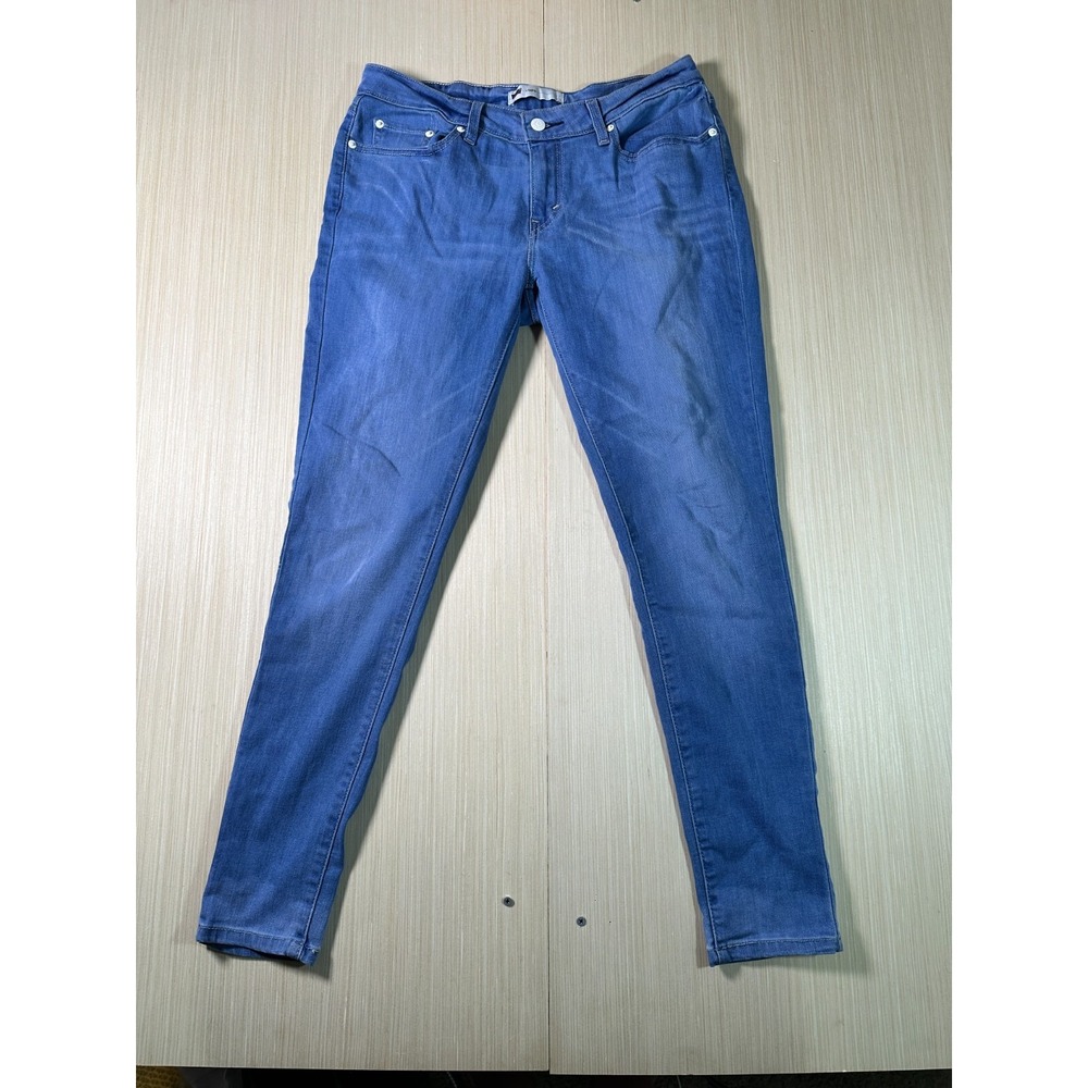 Levi's Legging Jeans Womens 32 X 30 Blue‎ Denim Skinny Comfort Mid Rise Zip Fly